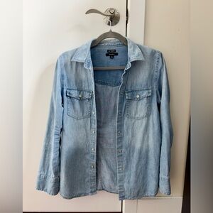 J. Crew Wren Slim Western Chambray Shirt